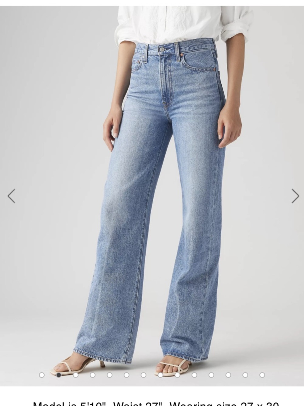 Levi’s High Rise Ribcage Wide Leg Jeans 28 Scroll to see actual pair and color**